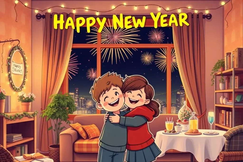 Happy New Year Messages for a Sibling