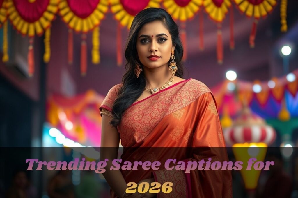 Trending Saree Captions for 2026