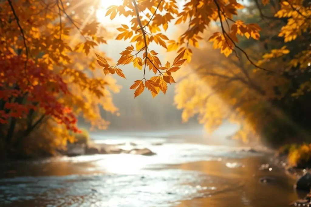 Inspirational Good Morning Fall Images with Quotes and Nature Scenes
