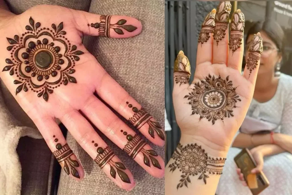 Instagram Royal Front Hand Mehndi Design Simple & Minimal Look