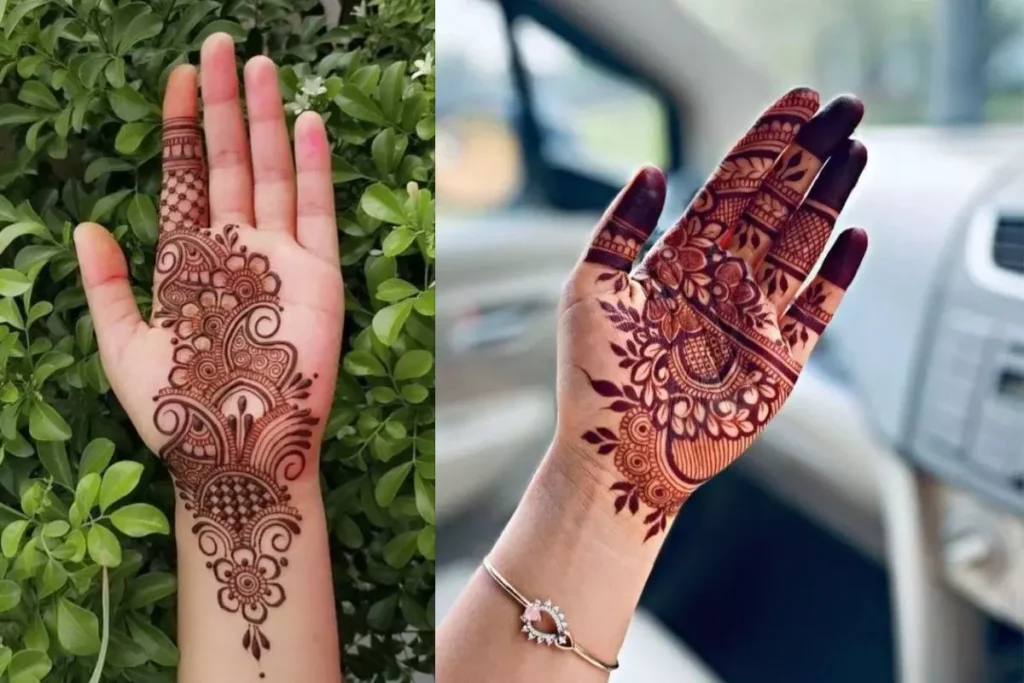 Instagram Stylish Royal Front Hand Mehndi Design for Modern Girls