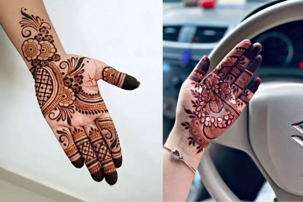 Modern Royal Front Hand Mehndi Design Inspired by Instagram Trends