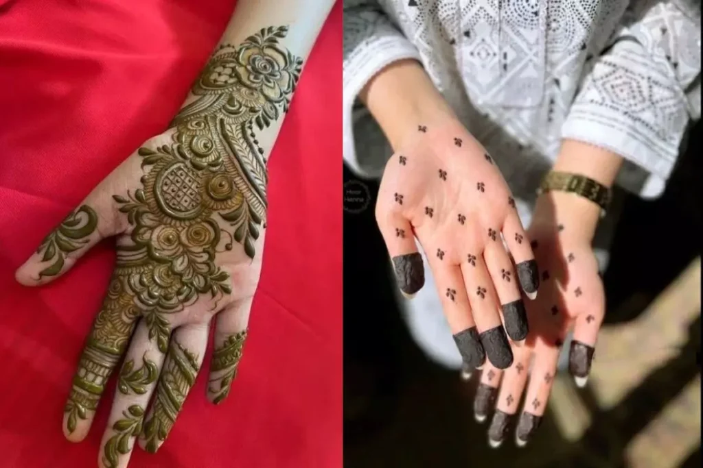 Punjabi Royal Front Hand Mehndi Design for Traditional Functions