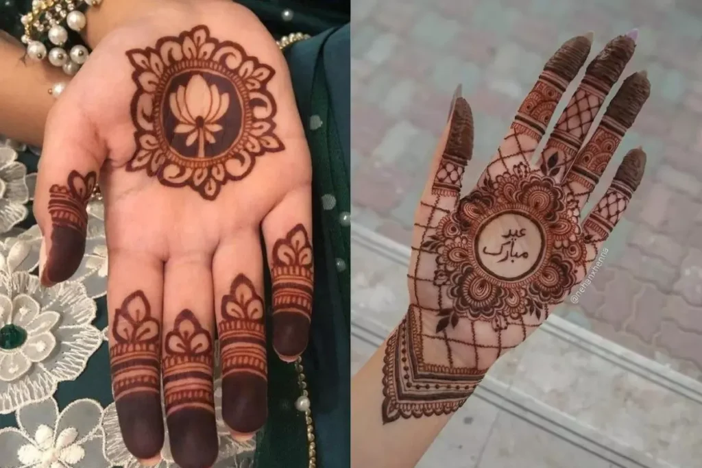 Simple Finger Mehndi & Royal Finger Mehndi Design Front Hand