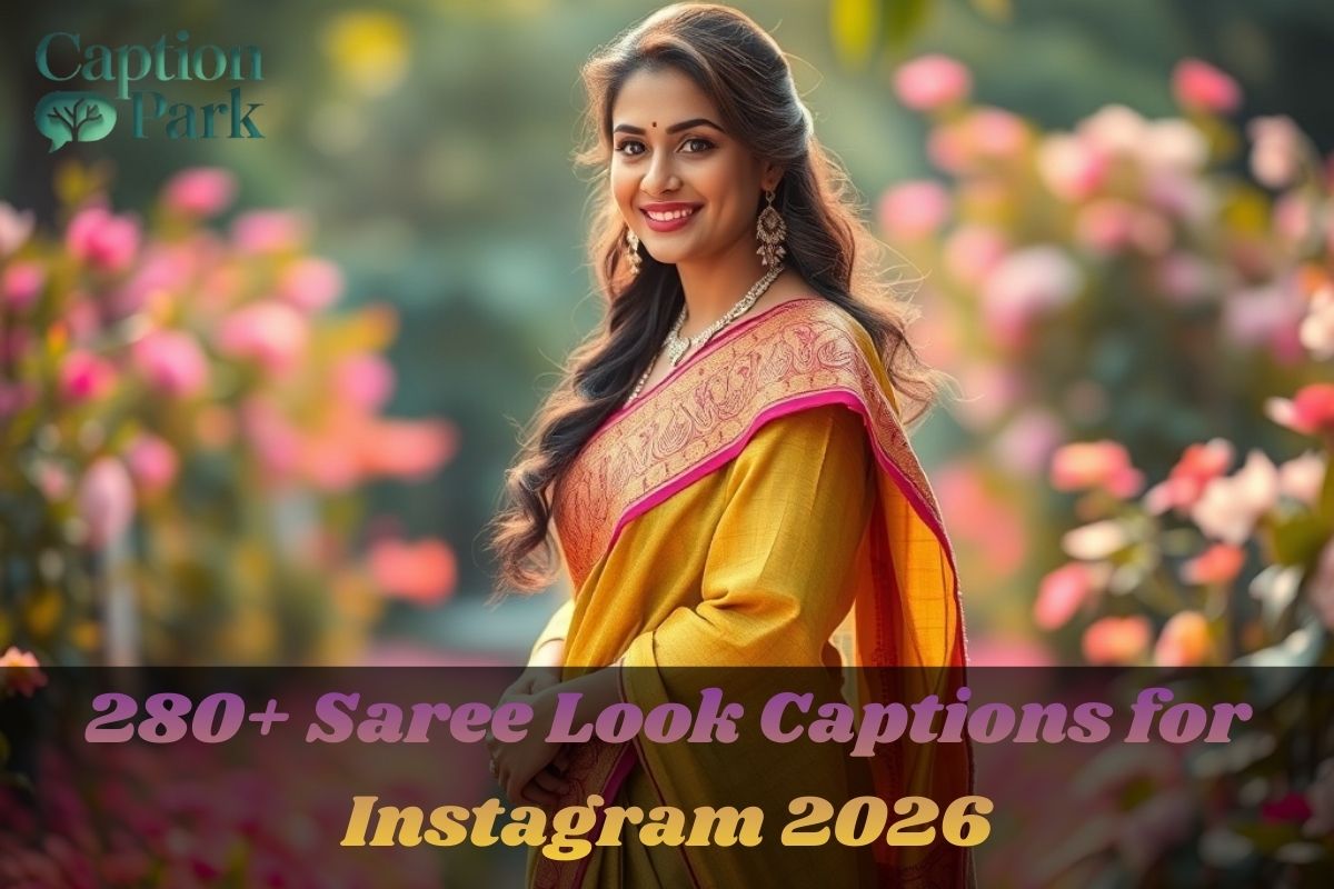 280+ Saree Look Captions for Instagram 2026